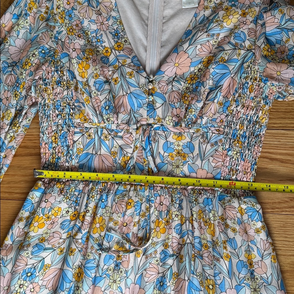 SHOSHANNA Floral V-Neck Midi Dress, 0 - Picture 7 of 12